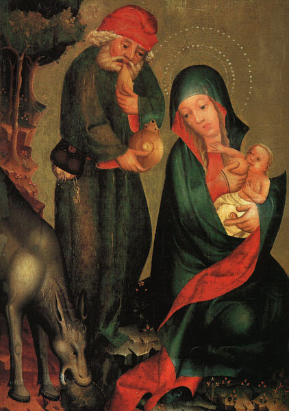 MASTER Bertram Rest on the Flight to Egypt, panel from Grabow Altarpiece g